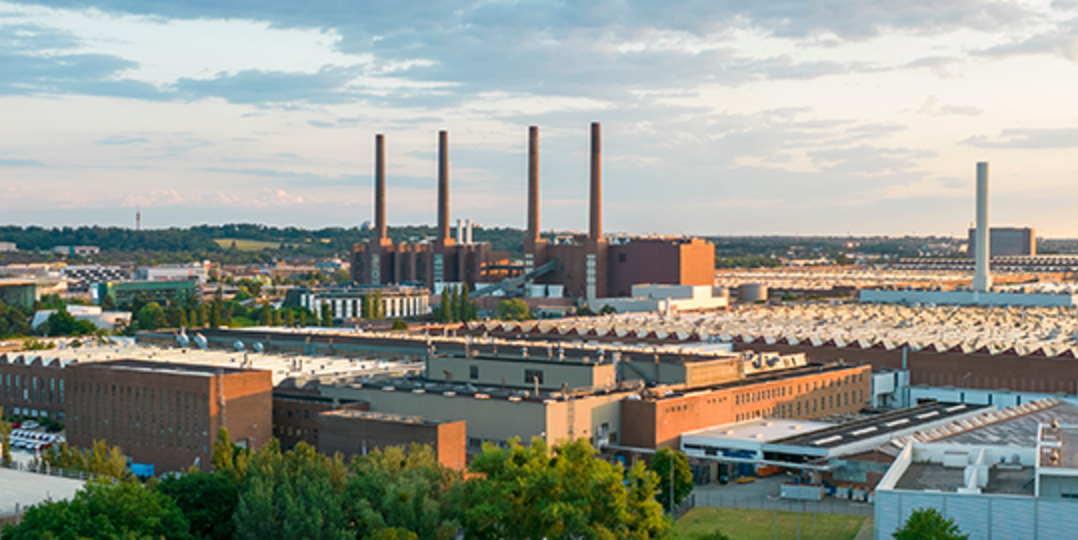 Wolfsburg aus der Luft fotografiert