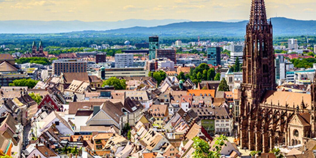 Freiburg aus der Vogelperspektive
