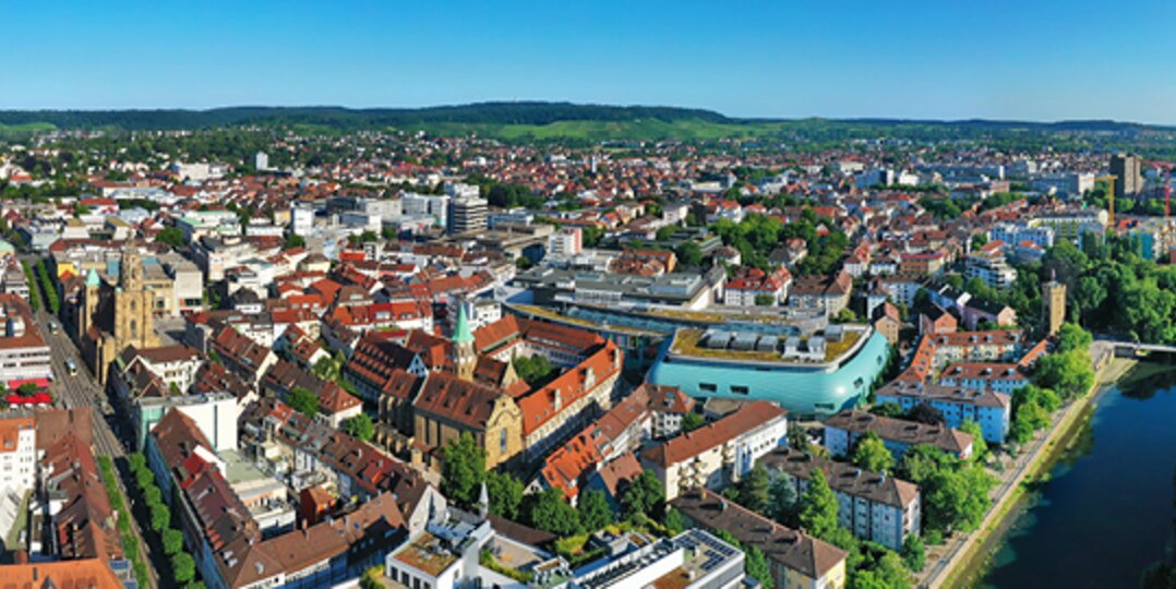 Heilbronn aus der Vogelperspektive