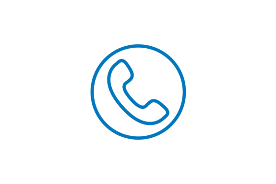 Icon mit Telefonhörer