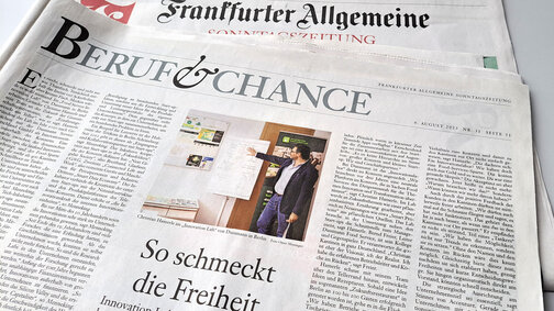 Zeitungsartikel mit Interview mit Christian Hamerle, Head of FSIL