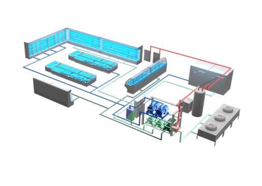 Grundriss von PLUS-Kühlanlage 
